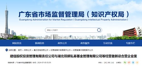 建信股权投资与湖北双碳私募基金新设合营企业案分析